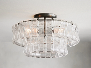 JC Amor Glass Flush Mount Chandelier For Bedroom