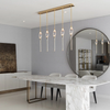 Callista Modern Crystal Linear Dining Room Chandelier