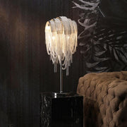 Alisa Luxury Hardware Aluminum Chain Tassel Table Lamp - jchandelier