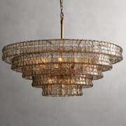 JC Ghiaccio Round Chandelier 36", 48"