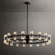 JC Bordeaux Wine-Glass Round Chandelier 36", 48"