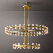 JC Bordeaux Wine-Glass Round 2-Tier Chandelier 60"