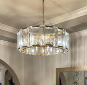 JC Aubrey  Crystal Round Chandelier 19"