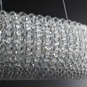 JC Halo Crystal Round LED Chandelier 59"