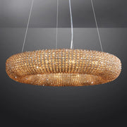 JC Halo Crystal Round LED Chandelier 59"