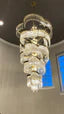 JC Bourbons Louis Flower 5-Tier Crystal Round Chandelier