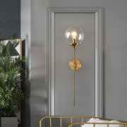 JC karen Post-modern strip brass ball sconce