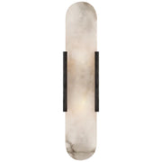 Kevin Koltin Melange Elongated Alabaster Wall Sconce  Kevinstudiolives Black H 20'' 