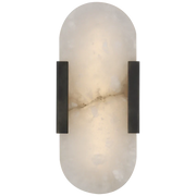 Kevin Koltin Melange Elongated Alabaster Wall Sconce  Kevinstudiolives Black H 13.8'' 