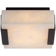 JC Alabaster Kelly  Square Flush Mount Wall Sconce Lamp 2.25"H