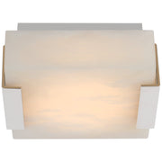 JC Alabaster Kelly  Square Flush Mount Wall Sconce Lamp 2.25"H