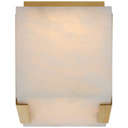 JC Alabaster Square Flush Mount Wall Sconce Lamp 6"H