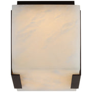 JC Alabaster Square Flush Mount Wall Sconce Lamp 6"H