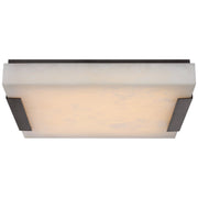 JC Alabaster Kelly  Square Flush Mount Wall Sconce Lamp 3"H