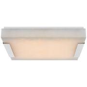 JC Alabaster Square Flush Mount Wall Sconce Lamp 3"H