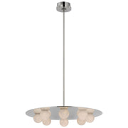 JC Alabaster Kelly 8 Lights Pendant Chandelier 24"W