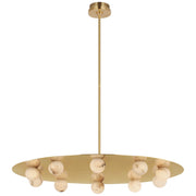 JC Alabaster Kelly 10 Lights Pendant Chandelier 36"W