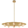 JC Alabaster Kelly 10 Lights Pendant Chandelier 36"W