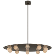 JC Alabaster Kelly 10 Lights Pendant Chandelier 36"W