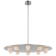 JC Alabaster Kelly 10 Lights Pendant Chandelier 36"W