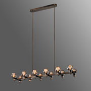 Galad Contemporary Crystal Linear Chandelier