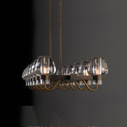 Galad Contemporary Crystal Linear Chandelier