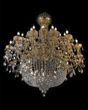 JC Extra Large European-style Multi-layers Candle Luxury Crystal Chandelier