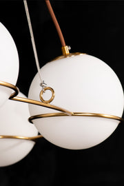 Orion Milk Glass Globe Chandelier