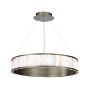 JC Alabaster Round Ring  LED Chandelier  28"