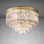 1920s Odaon Art Deco Round Flushmount 32"
