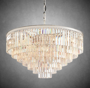 1920s Odaon Art Deco Round Chandelier 20"32"44"