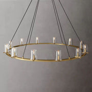 JC Kusea Glass Round Chandelier 60"