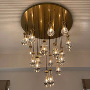 JC Raindrops Round Chandelier