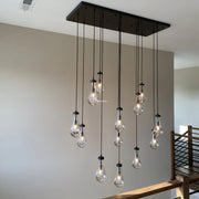 JC Raindrops Rectangle Chandelier