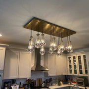 JC Raindrops Rectangle Chandelier