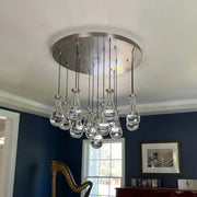 JC Raindrops Round Chandelier