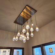 JC Raindrops Rectangle Chandelier