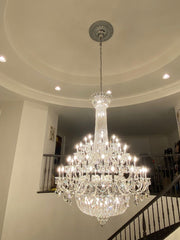 JC Extra Large European-style Multi-layers Candle Luxury Crystal Chandelier