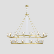 Aragon Tiered Crystal Chandelier 59"