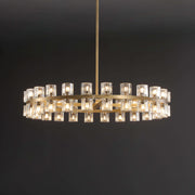 JC Bordeaux Wine-Glass Round Chandelier 36", 48"