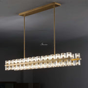 JC Bordeaux Wine-Glass  Rectangular Chandelier 72"