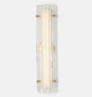 Willamette 28" LED Clear Fluted Glass Wall Sconce