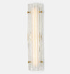 Willamette 28" LED Clear Fluted Glass Wall Sconce