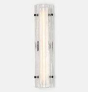 Willamette 28" LED Clear Fluted Glass Wall Sconce