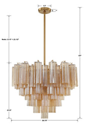 Addis Chandelier 17.8"D, 19.8"D, 22"D, 26.8"D, 32''D