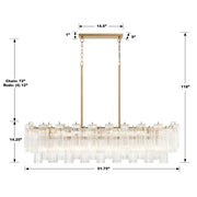 Addis Linear Chandelier 51"W