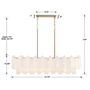 Addis Linear Chandelier 51"W