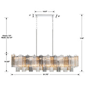 Addis Linear Chandelier 51"W