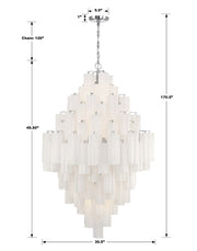 Addis Diamond Chandelier 49''H