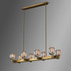 Elowen Linear Modern 8 lights Dining Room Chandelier